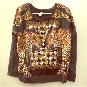 Chain, Leopard Crewneck